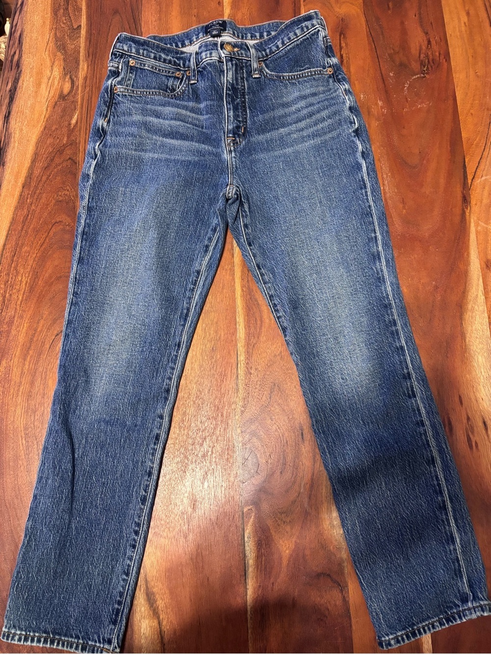 J. Crew Women's Medium Blue Straight-Leg Jeans